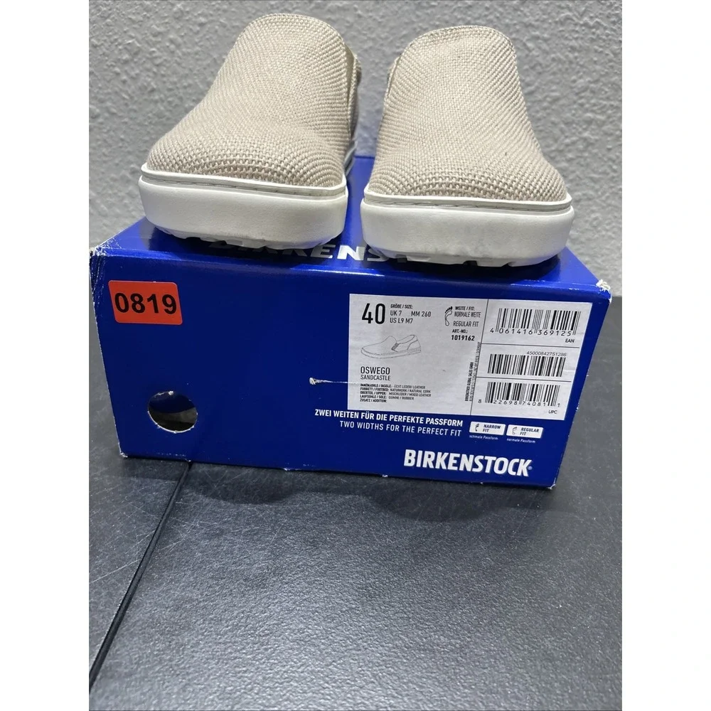 Birkenstock Oswego Textile Suede Sandcastle EU 40 US L9 M7 Womens Mens